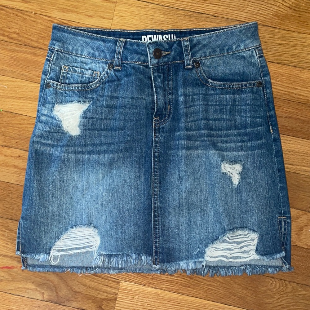 Denim Pencil Skirt